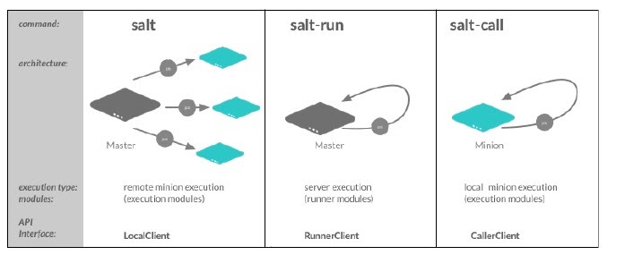 Salt execution types